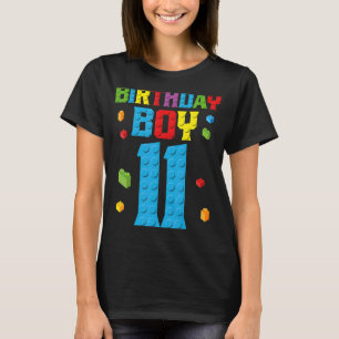 Camiseta Edifício Master Builder 11 Birthday Boy 11 Anos