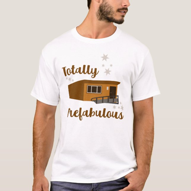 Camiseta Edifício Portátil Totalmente Prefabuloso (Frente)
