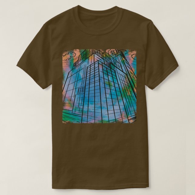 Camiseta edifícios (Frente do Design)
