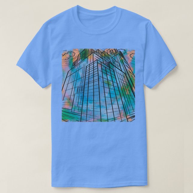 Camiseta edifícios (Frente do Design)