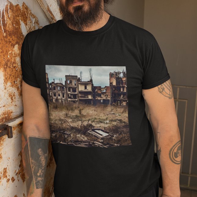Camiseta Edifícios abandonados | Perdas de espaços (Criador carregado)