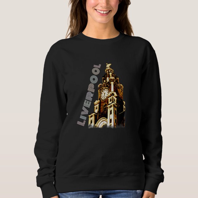 Camiseta Edifícios hepáticos da cidade de Liverpool Curso d (Frente)