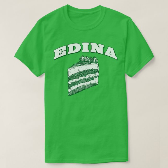 Camiseta Edina Cake (Frente do Design)