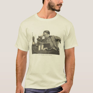 Camiseta Edison no fonógrafo