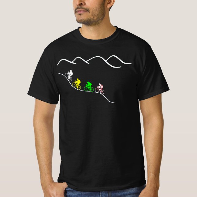 CAMISETA EDITABLE CICLISMO DE FRANCIA COLORES TDF (Frente)