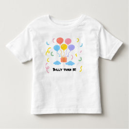 Camiseta Editable Crayon Style – Balloon Bash Toddler