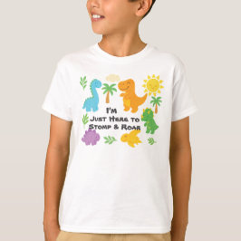 Camiseta Editable Crayon Style – Dinosaur Roarsome Kids