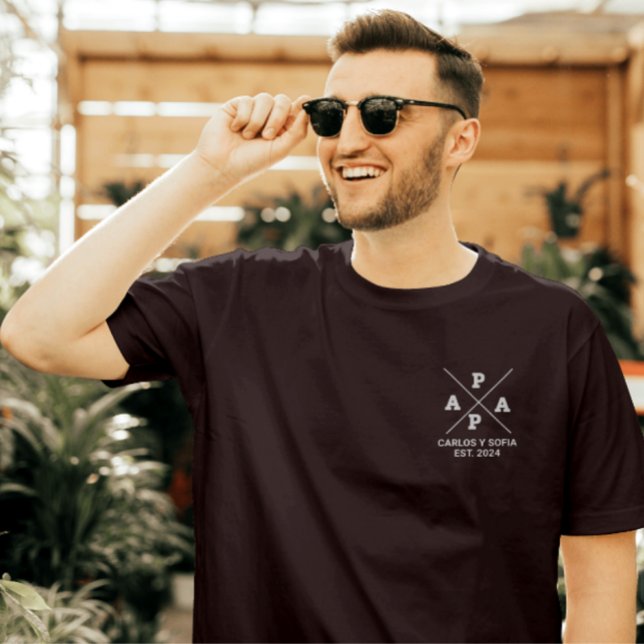 Camiseta Editable Regalo Personalizado para PAPA  (Criador carregado)