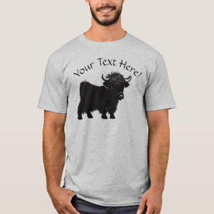Camiseta Editar o texto Bovinos de Vaca Superterrestre