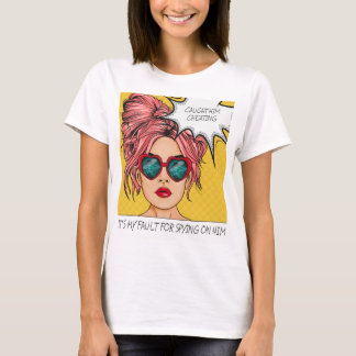 Camiseta Editável O Capturou Traindo Pop Art