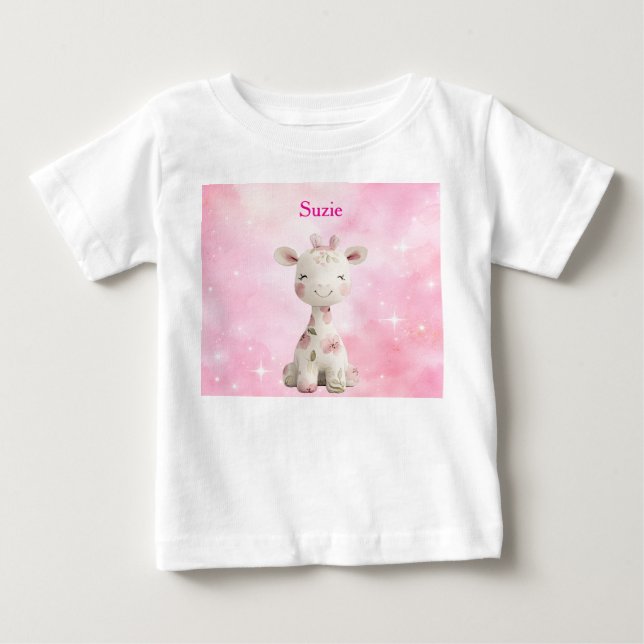 Camiseta Editável Rosa Chinoiserie (Frente)