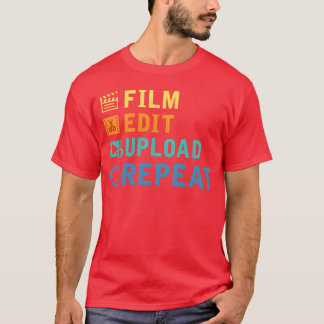 Camiseta Editor de cinema Cinematógrafo Youtuber Filme