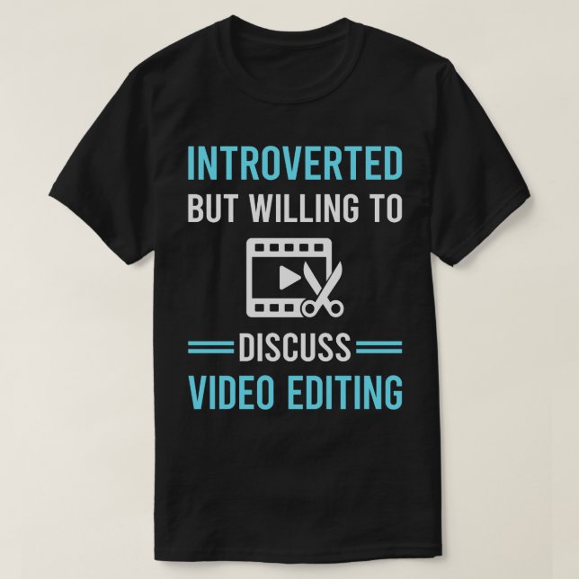 Camiseta Editor de Edição de Vídeo Apresentado (Frente do Design)