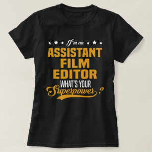 Camiseta Editor de Filmes Assistente