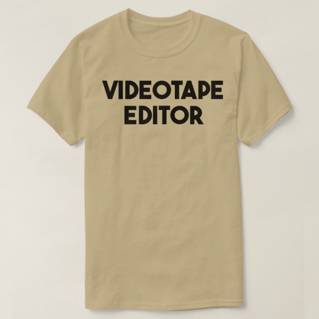 Camiseta Editor de fitas de vídeo Premium (Frente do Design)