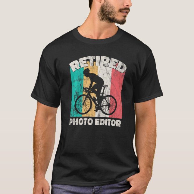 Camiseta Editor de Fotografias Aposentadas para Retirada (Frente)