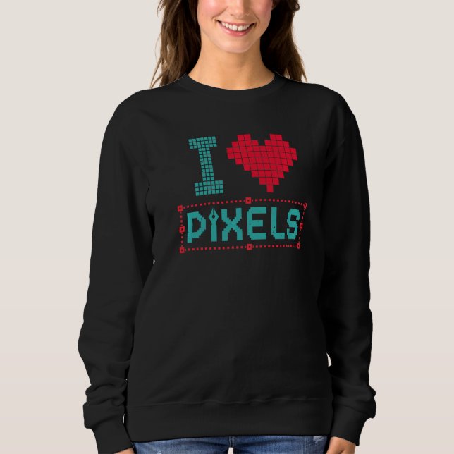 Camiseta Editor Gráfico Editor de Pixels Editores Gráficos  (Frente)