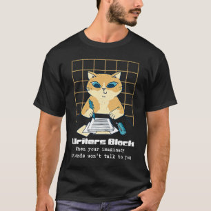Camiseta Editor Novelista de Autores de Bloqueio de Escrito