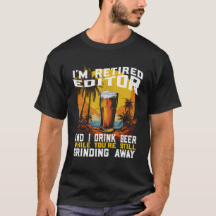 Camiseta Editor Reformado Engraçado De Cerveja Enquanto Voc