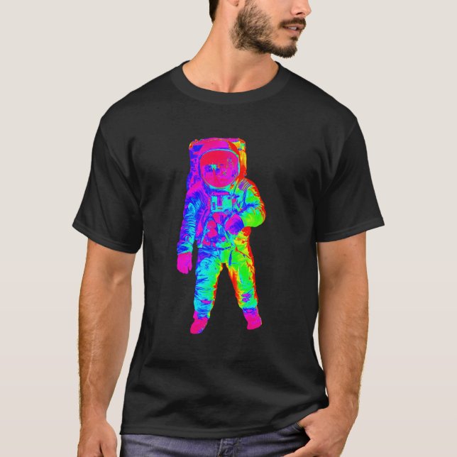 Camiseta Edm Astronauta Trippy Edm Rave (Frente)