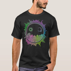 Camiseta EDM Equalizer Techno Illustration Electric Music F