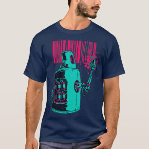 Camiseta EDM Techno Grafite Robot Dance Rave