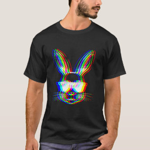 Camiseta EDM Techno Rave Bunny Trippy Vaporwave Halloween M
