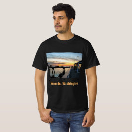 Camiseta Edmonds Washington Pier em Sunset
