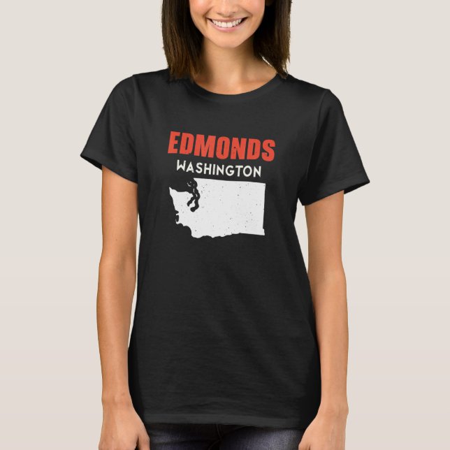 Camiseta Edmonds Washington USA State America Travel Washin (Frente)
