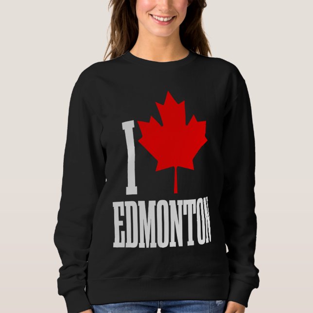 Camiseta Edmonton Alberta Canada Maple Leaf Canadian Flag P (Frente)