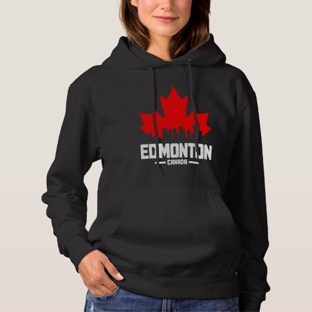 Camiseta Edmonton Alberta Canada Maple Leaf Canadian Flag S (Frente)