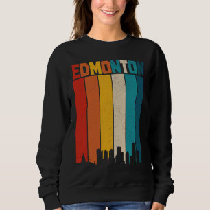 Camiseta Edmonton Alberta Skyline Vintage Retro Canada Cana
