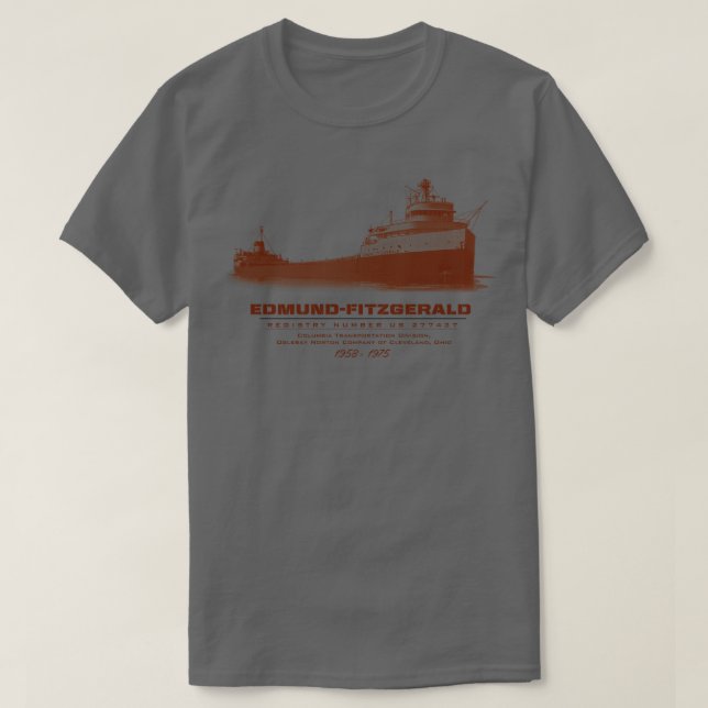 Camiseta Edmund Fitzgerald (Frente do Design)