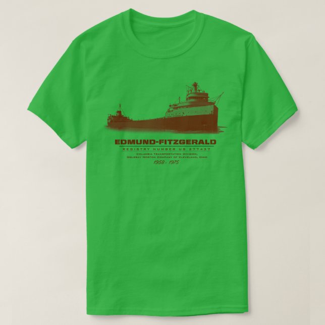Camiseta Edmund Fitzgerald (Frente do Design)