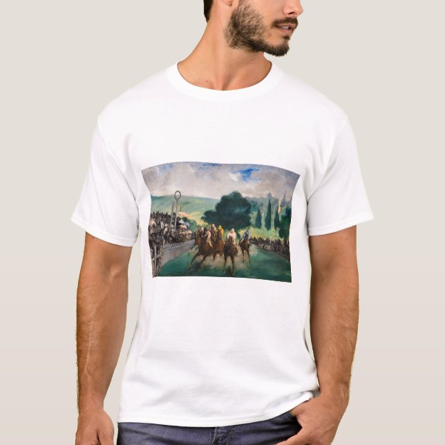 Camiseta Edouard Manet - As Corridas em Longchamp (Frente)