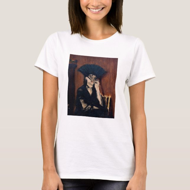 Camiseta Edouard Manet - Berthe Morisot com um ventilador (Frente)