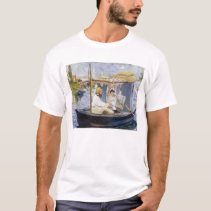 Camiseta Edouard Manet - Monet em seu barco estúdio