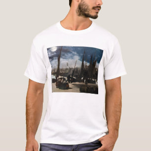Camiseta Edouard Manet - O Porto de Boulogne ao Luar