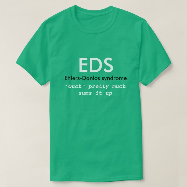 Camiseta EDS (Síndrome de Ehlers-Danlos) Conscient (Frente do Design)