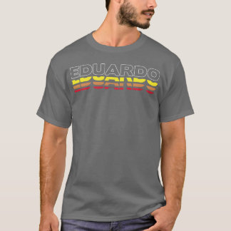 Camiseta Eduardo Primeiro Nome Divertido Vintage Pôr do sol