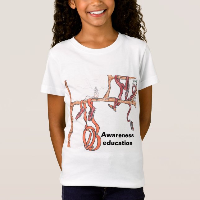 Camiseta Educação de sensibilização (Frente)