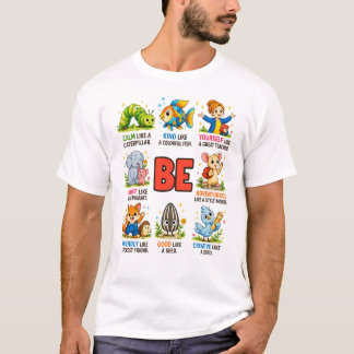Camiseta Educação do Caráter: Seja Gentil Seja Criativo