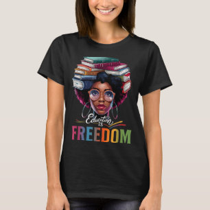 Camiseta Educação É Dom Professor Negro Livros História Neg