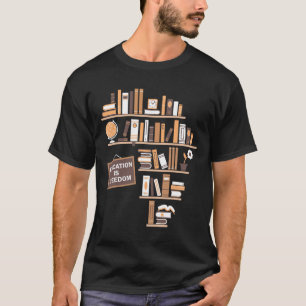 Camiseta Educação é história negra africana na América afri