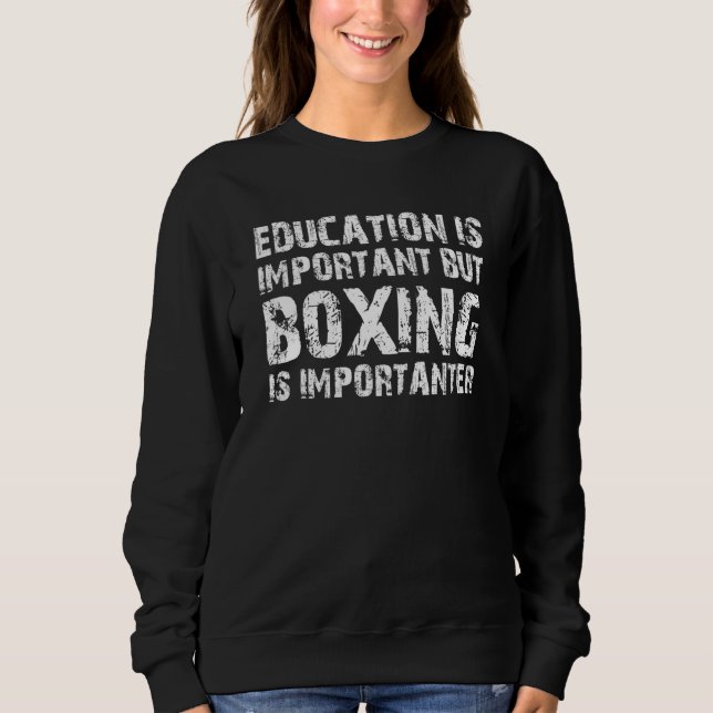 Camiseta Educação É Importante, Mas Boxing É Importante (Frente)