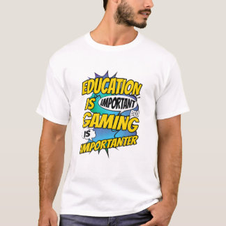 Camiseta Educação É Importante, Mas Jogos São Importantes V