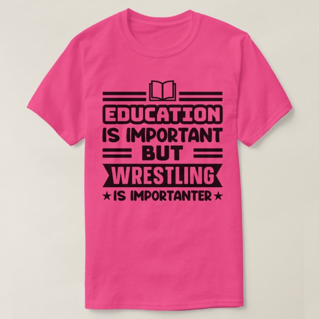 Camiseta Educação é importante, mas luta é importante (Frente do Design)