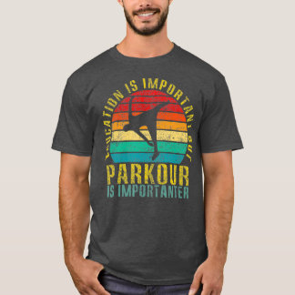 Camiseta Educação É Importante Mas Parkour É Retro