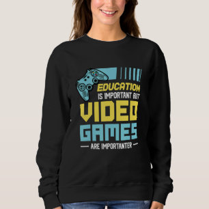Camiseta Educação É Importante Mas Videos games São Importa