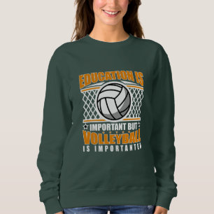 Camiseta Educação É Importante Mas Voleibol É Importante
